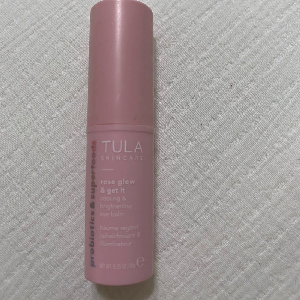 Tula rose glow & get it
cooling & brightening eye balm